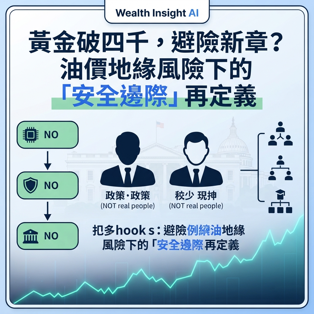 黃金破四千，避險新章？油價地緣風險下的「安全邊際」再定義