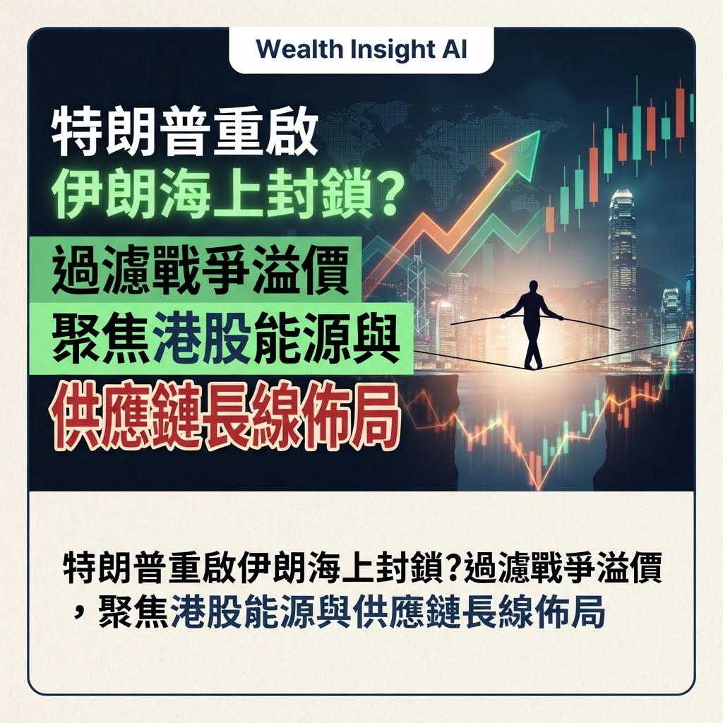 特朗普重啟伊朗海上封鎖？過濾戰爭溢價，聚焦港股能源與供應鏈長線佈局