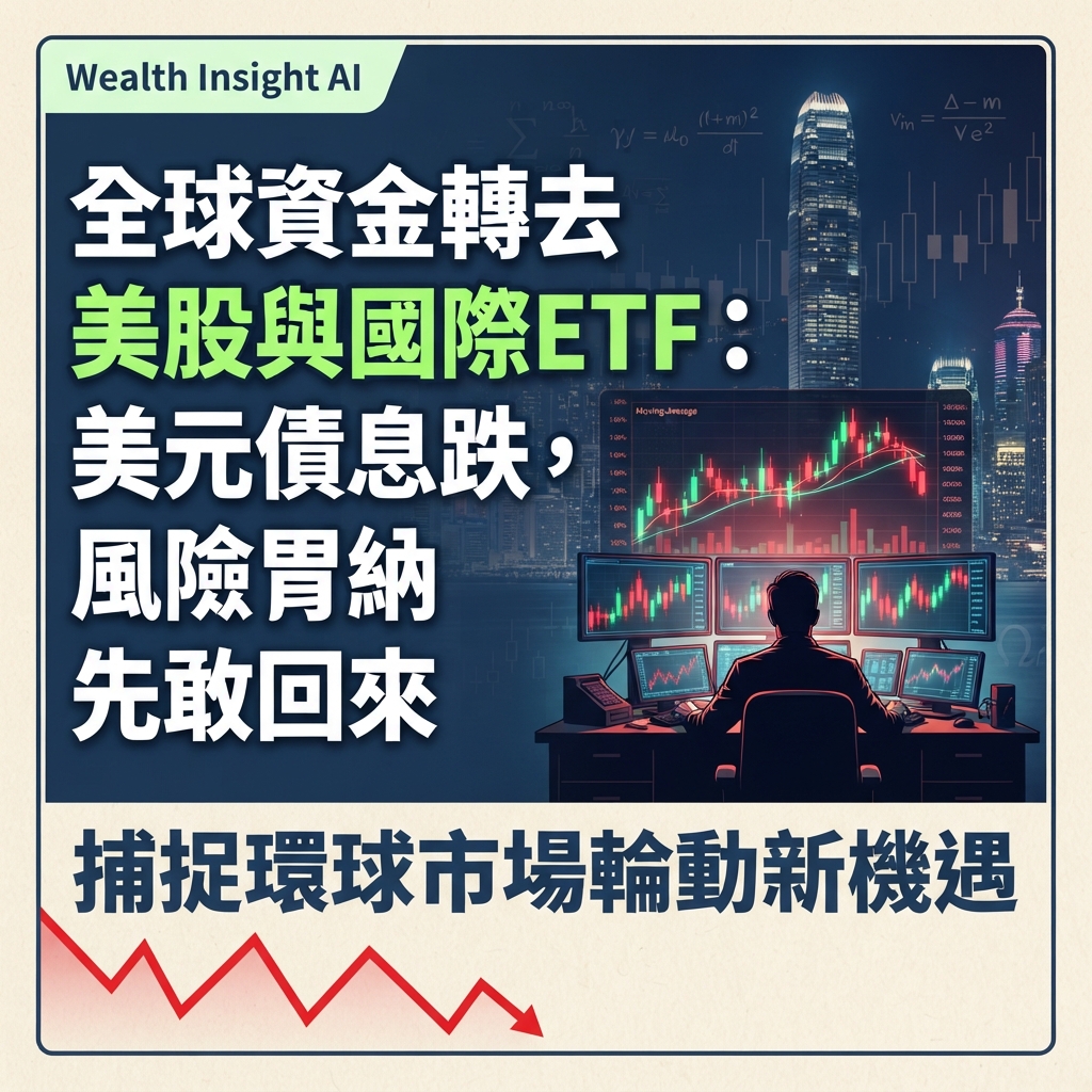 全球資金轉去美股與國際ETF：美元債息跌，風險胃納先敢回來