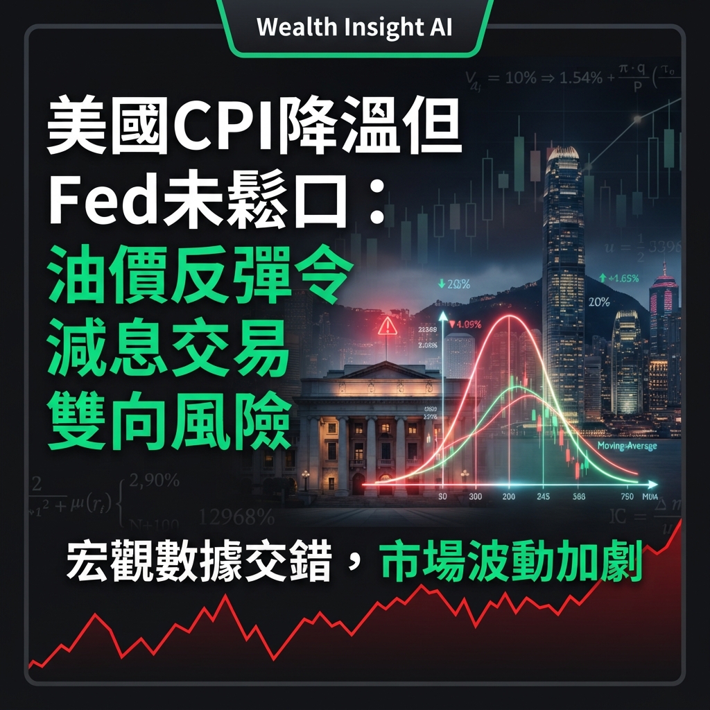 美國CPI降溫但Fed未鬆口：油價反彈令減息交易變成雙向風險