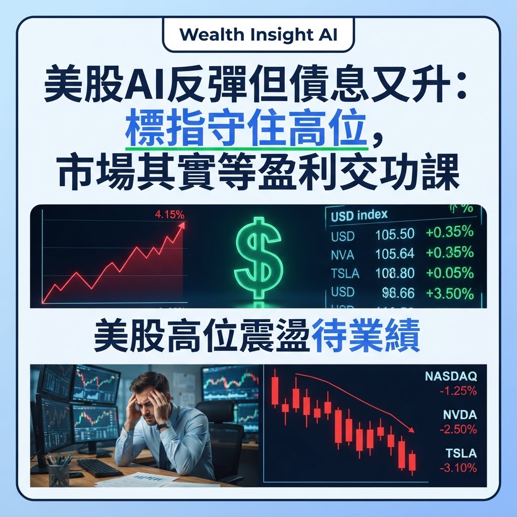 美股AI反彈但債息又升：標指守住高位，市場其實等盈利交功課