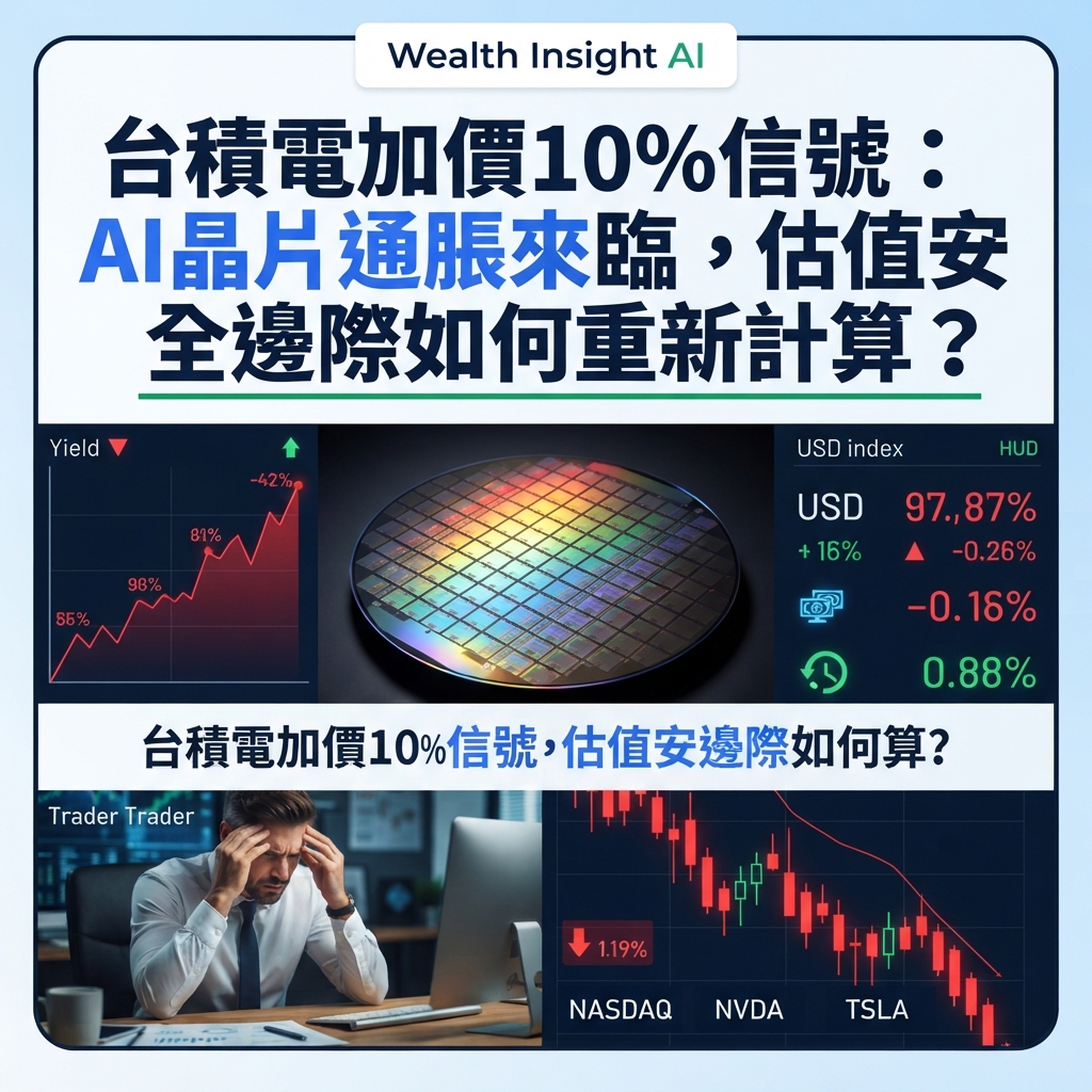 台積電加價10%信號：AI晶片通脹來臨，估值安全邊際如何重新計算？
