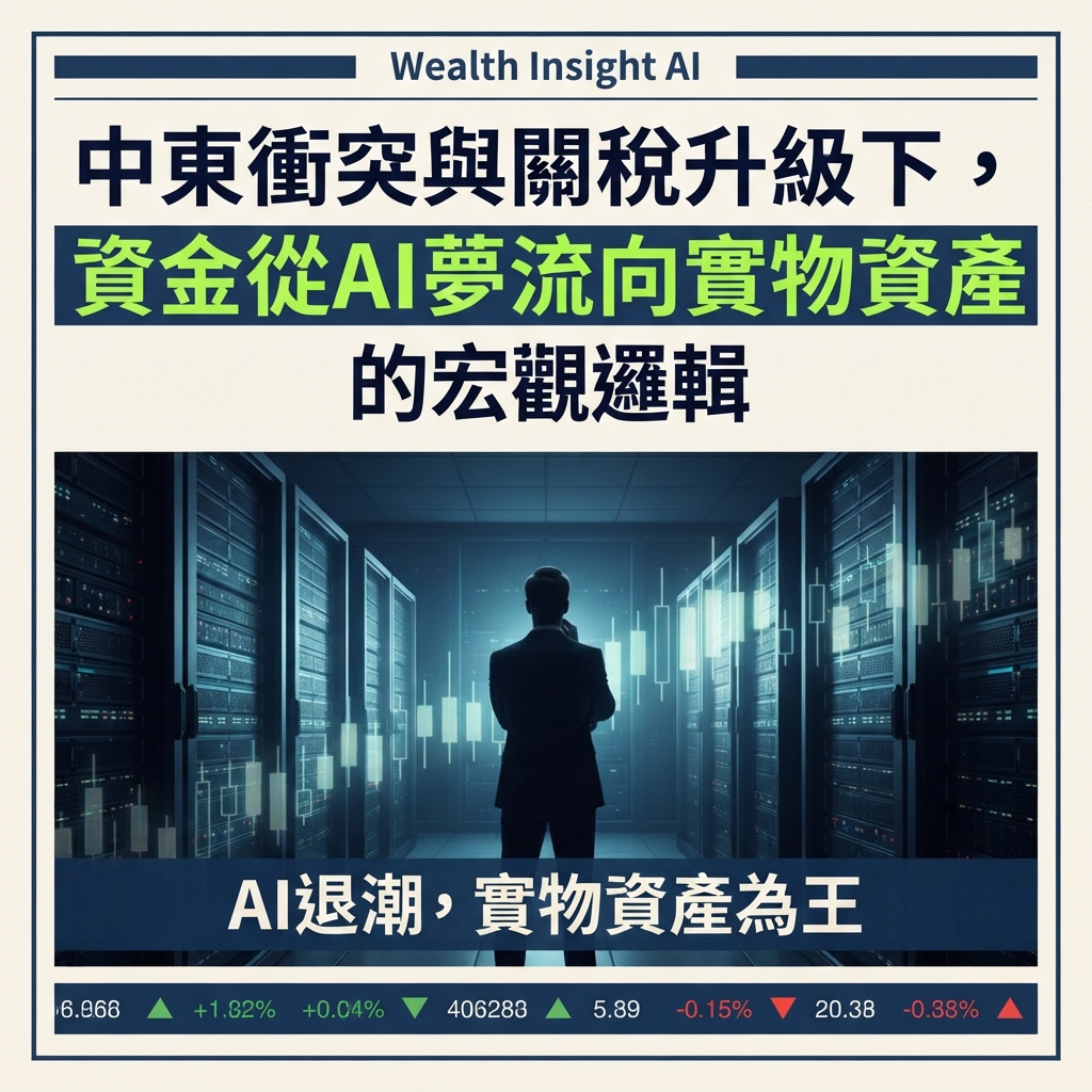 中東衝突與關稅升級下，資金從AI夢流向實物資產的宏觀邏輯
