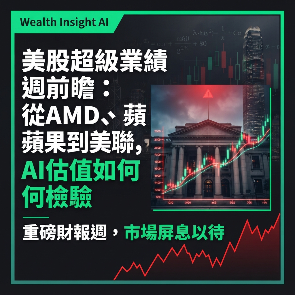 美股超級業績週前瞻：從AMD、蘋果到美聯儲，AI估值如何檢驗