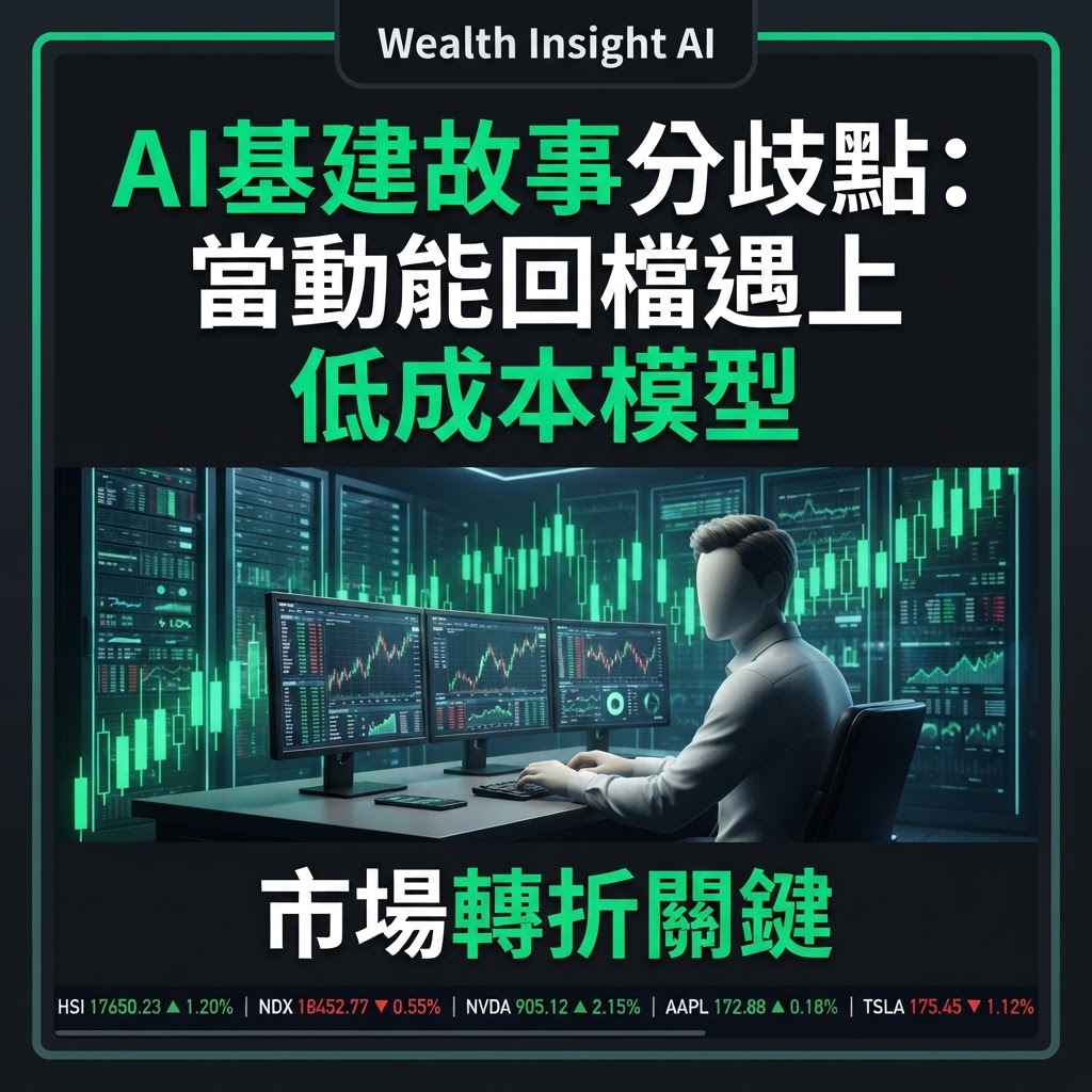 AI基建故事分歧點：當動能回檔遇上低成本模型