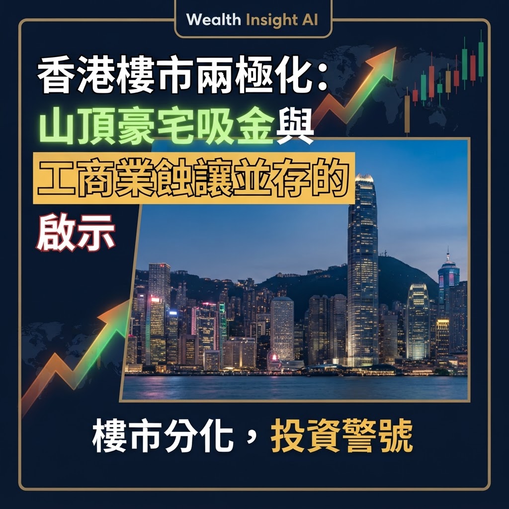 香港樓市兩極化：山頂豪宅吸金與工商業蝕讓並存的啟示