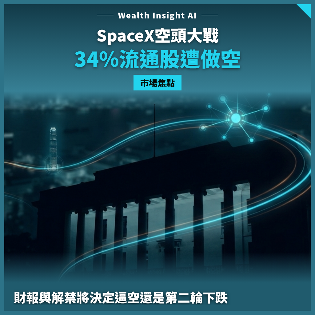 SpaceX空頭大戰：34%流通股遭做空，財報與解禁將決定逼空還是第二輪下跌