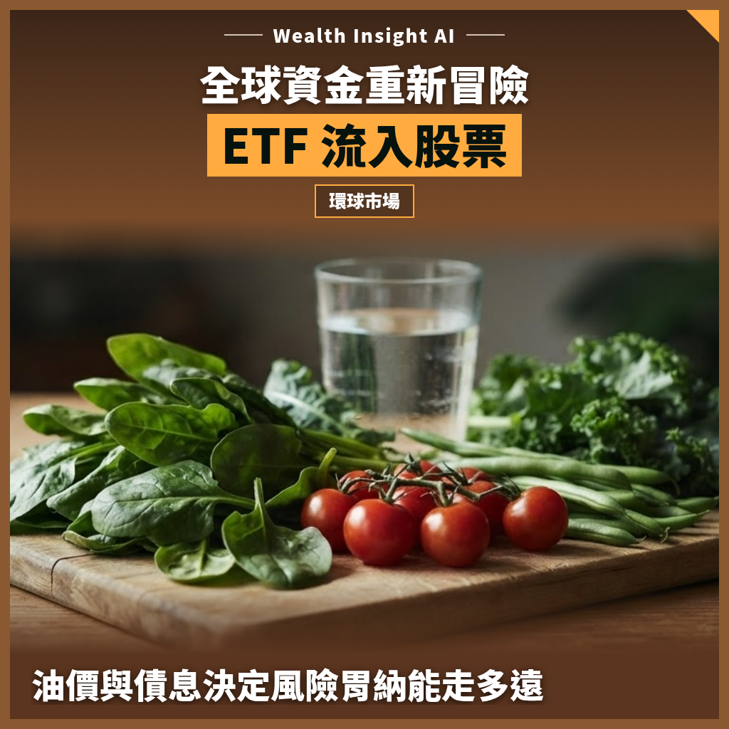 全球資金重新冒險：ETF 流入股票，油價與債息決定風險胃納能走多遠