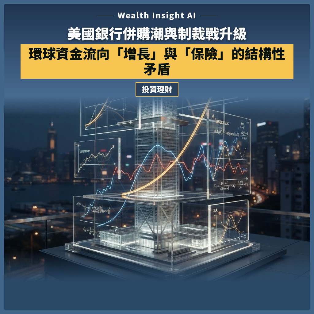 美國銀行併購潮與制裁戰升級：環球資金流向「增長」與「保險」的結構性矛盾